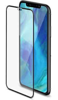 Стекло защитное Celly 3D Glass для Apple iPhone XS Max/11 Pro Max 6,5" глянцевое чёрное