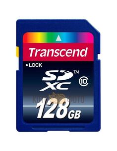 Карта памяти Transcend SDXC 128GB Class 10 (TS128GSDXC10)
