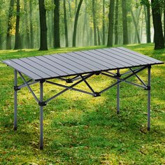 Стол складной алюминий, прямоугольный, 96.5х45х50 см, C010007