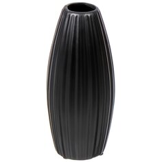 Ваза для сухоцветов керамика, настольная, 21 см, Хельсинки, Y4-6555, черная