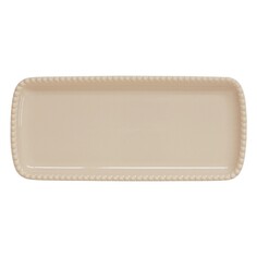 Блюдо прямоугольное Easy life Tiffany бежевая 36х16 см