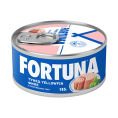 Тунец FORTUNA филе в собственном соку 185 г Фортуна