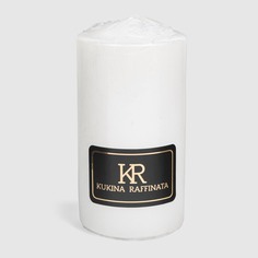 Свеча столбик Kukina Raffinata Винтаж белый перламутр 5х10 см