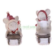 Фигурка Festive Мышь на санях 9.5см (797196)