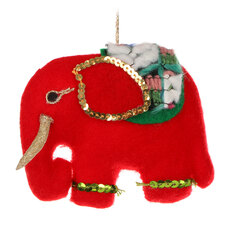 Подвеска декоративная Kaemingk слон 12х9см