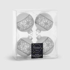 Набор шаров на елку Kaemingk 6,5 см 4 шт