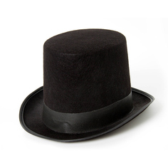 Цилиндр с лентой Yiwu shenkun craftwo из фетра черный