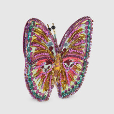 Бабочка Shishi ny на клипсе фиолетовая 10 см