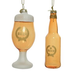 Подвеска декор Kaemingk 120547 бокал и напиток 2 шт