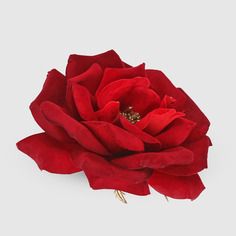 Роза декоративная Edg на клипсе 16 см красный