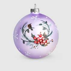 Шар новогодний Baoying yiwen на ёлку разноцветный 8 см