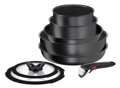 Набор посуды Ingenio Daily Chef Black 8 предметов 16/18/22/26/26 см L7629242 Tefal