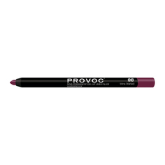 Provoc, Гелевая подводка-карандаш для губ №08, Wine Stained, цвет сливовый