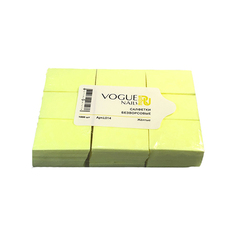 Vogue Nails, Безворсовые салфетки, желтые, 1000 шт.