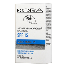 KORA, Крем-гель для лица «Защита от фотостарения», SPF 15, 50 мл КОРА
