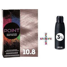 POINT, Крем-краска для волос 10.8 и крем-окислитель 3%
