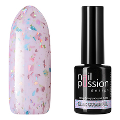 Nail Passion, База для гель-лака Lilac Colorful, 10 мл