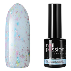 Nail Passion, База для гель-лака Blue Colorful, 10 мл