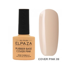Elpaza, База для гель-лака Rubber Cover Pink №09