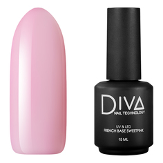 Diva Nail Technology, База French Sweet Pink, 15 мл