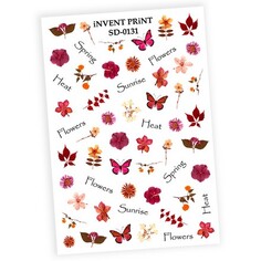 iNVENT PRiNT, Слайдер-дизайн «Цветы. Бабочки. Листья. Веточки» №SD-131