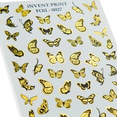 iNVENT PRiNT, Фольгированный слайдер «Бабочки» №FOiL-027