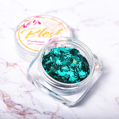 Набор, Blesk, Дизайн для ногтей «Ромбики», голубой, 4 шт. Блеск