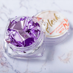 Набор, Blesk, Фольга для дизайна ногтей «Поталь» №08, 4 шт. Блеск