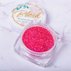 Набор, Blesk, Дизайн для ногтей «Искристый песок», фуксия, 4 шт. Блеск