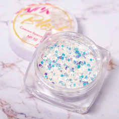 Набор, Blesk, Дизайн для ногтей «Сияние бриллианта» №10, 3 шт. Блеск