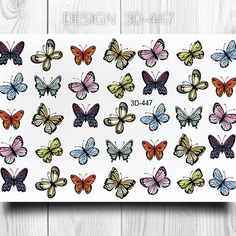 Набор, Anna Tkacheva, 3D-слайдер №447 «Бабочки», 2 шт.