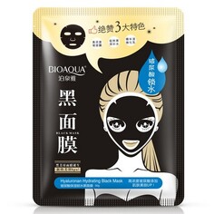 Набор, Bioaqua, Маска для лица Hyaluronic Hydrating Black, 30 г, 3 шт.