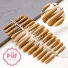 Puf, Типсы гелевые №11, горчичные, 144 шт. PÜF