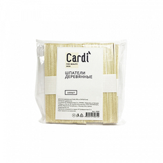 Набор, ruNail, Шпатель деревянные Cardi, 114х9,6х2 мм, 100 шт., 2 шт.