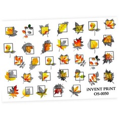 iNVENT PRiNT, Слайдер-дизайн «Осень. Геометрические фигуры. Веточки. Листья» №OS-50