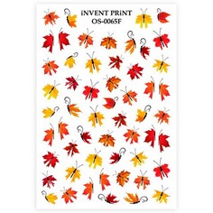 Набор, iNVENT PRiNT, Слайдер-дизайн «Осень. Веточки. Листья. Бабочки» №OS-65F, 2 шт.