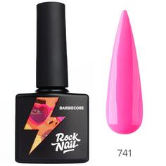 RockNail, Гель-лак RockNail Barbiecore 741 - Розовый, 10 мл