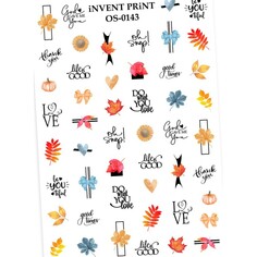 iNVENT PRiNT, Слайдер-дизайн &quot;Осень. Веточки. Листья&quot;, OS-143