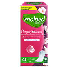 Прокладки и тампоны прокладки MOLPED Pantyliner Everyday Freshness Мягкость хлопка тонкие 40шт