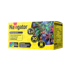 Гирлянды электрические гирлянда NAVIGATOR 1,8м 30LED мульти