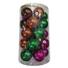 Шары елочные в наборах набор шаров 60мм 25шт пластик микс-3