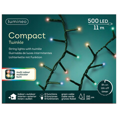 Гирлянды электрические гирлянда 11м 500ламп мульти эффект мерцания Kaemingk