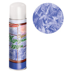 Снег искусственный спрей Морозные узоры 250мл белый BH