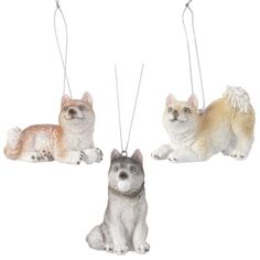 Игрушки елочные одиночные подвеска Собака 8см п/а в асс-те Kaemingk