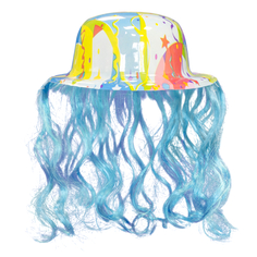 Головные уборы карнавальные шляпа с волосами пластик в асс-те Winter Wings