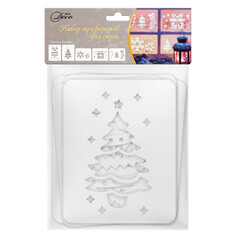 Трафареты на окна трафарет Новогодний 5шт 21х38см BH