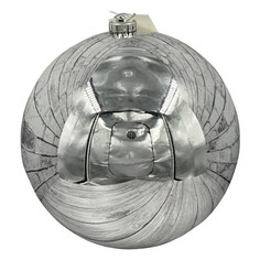 Шары елочные одиночные шар MAXIJOY 140мм пластик серебро