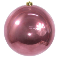 Шары елочные одиночные шар MAXIJOY 140мм пластик розовый