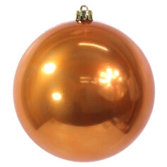 Шары елочные одиночные шар MAXIJOY 140мм пластик оранжевый