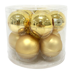 Шары елочные в наборах набор шаров MAXIJOY 60мм 10шт стекло золотой